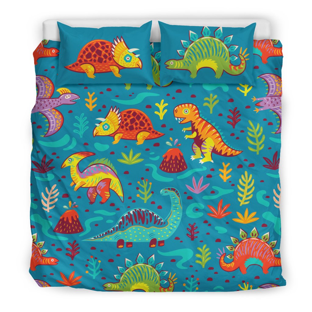 Dinosaur Cartoon Style Duvet Cover Bedding Set