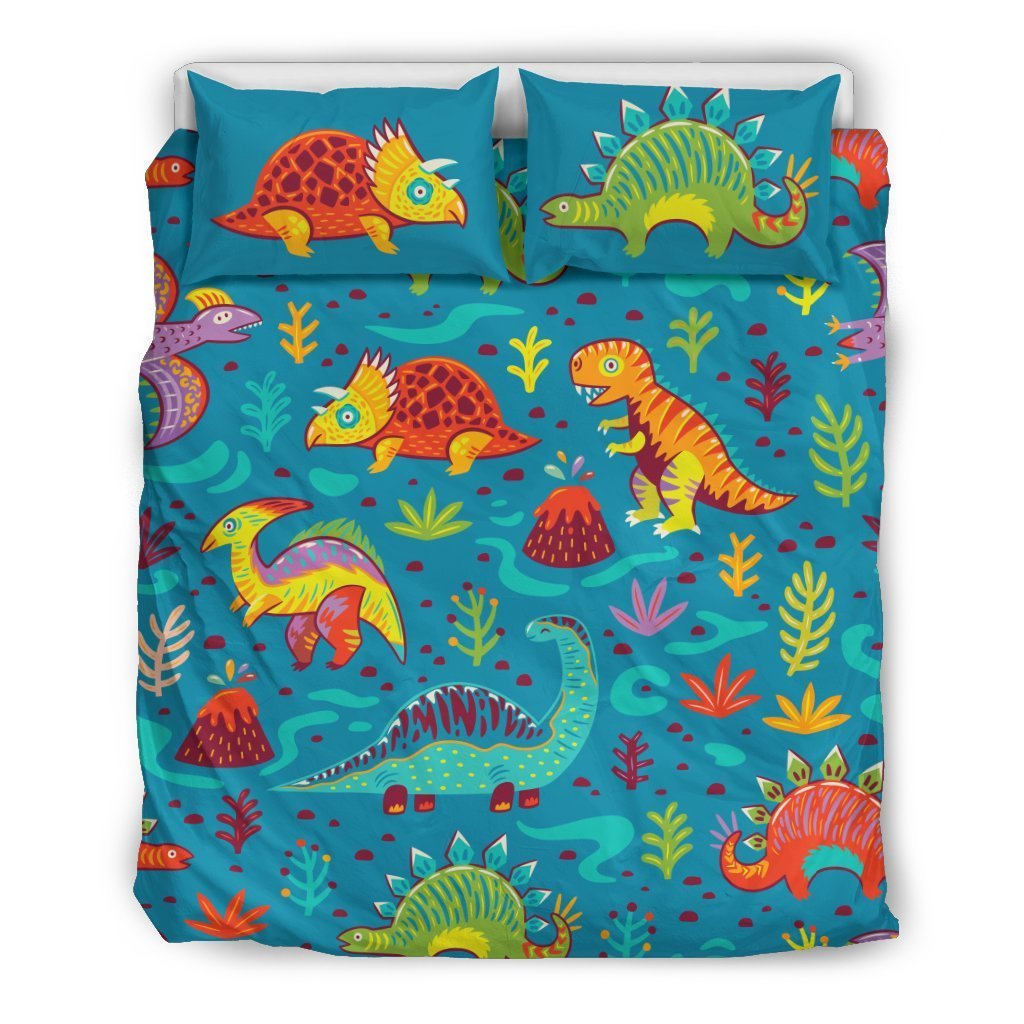 Dinosaur Cartoon Style Duvet Cover Bedding Set