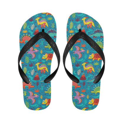 Dinosaur Cartoon Style Flip Flops-JTAMIGO.COM