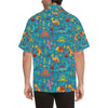 Dinosaur Cartoon Style Men Aloha Hawaiian Shirt