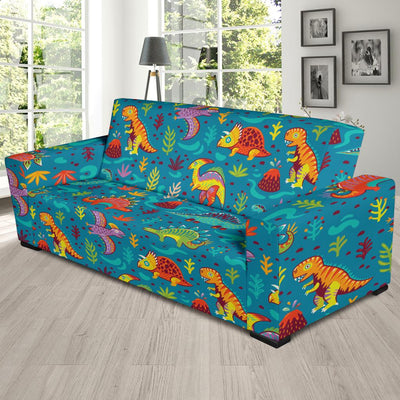 Dinosaur Cartoon Style Sofa Slipcover-JTAMIGO.COM