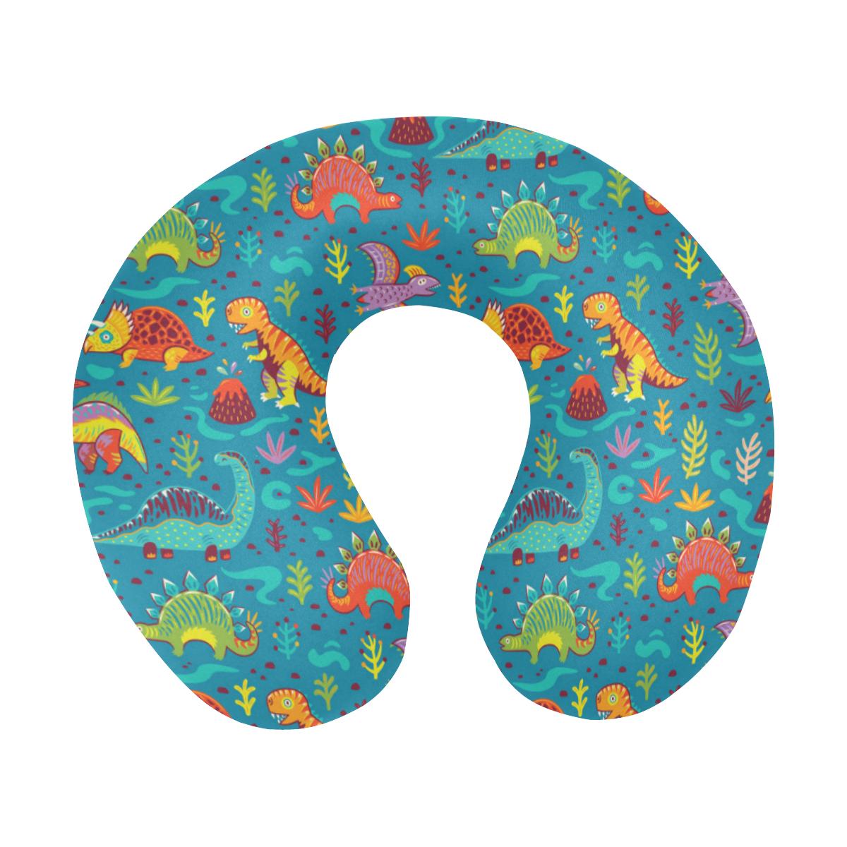 Dinosaur Cartoon Style U-Shaped Travel Neck Pillow-JTAMIGO.COM