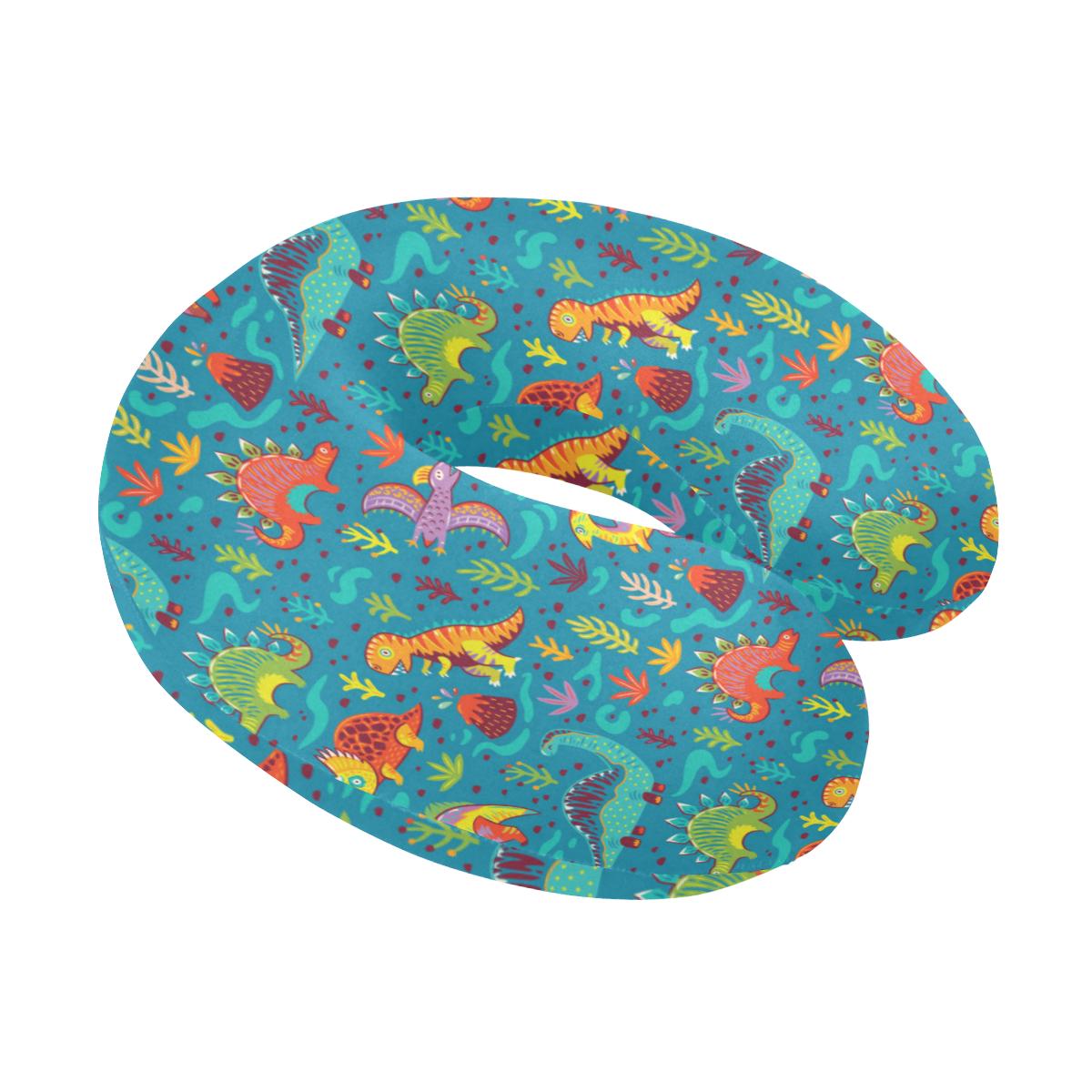 Dinosaur Cartoon Style U-Shaped Travel Neck Pillow-JTAMIGO.COM