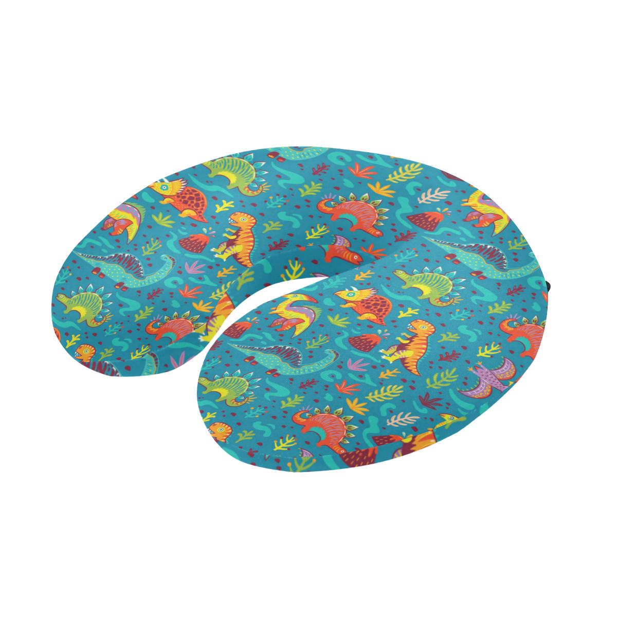Dinosaur Cartoon Style U-Shaped Travel Neck Pillow-JTAMIGO.COM
