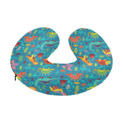 Dinosaur Cartoon Style U-Shaped Travel Neck Pillow-JTAMIGO.COM