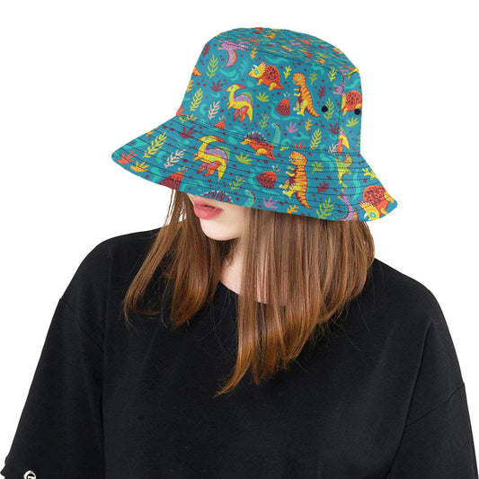 Dinosaur Cartoon Style Unisex Bucket Hat