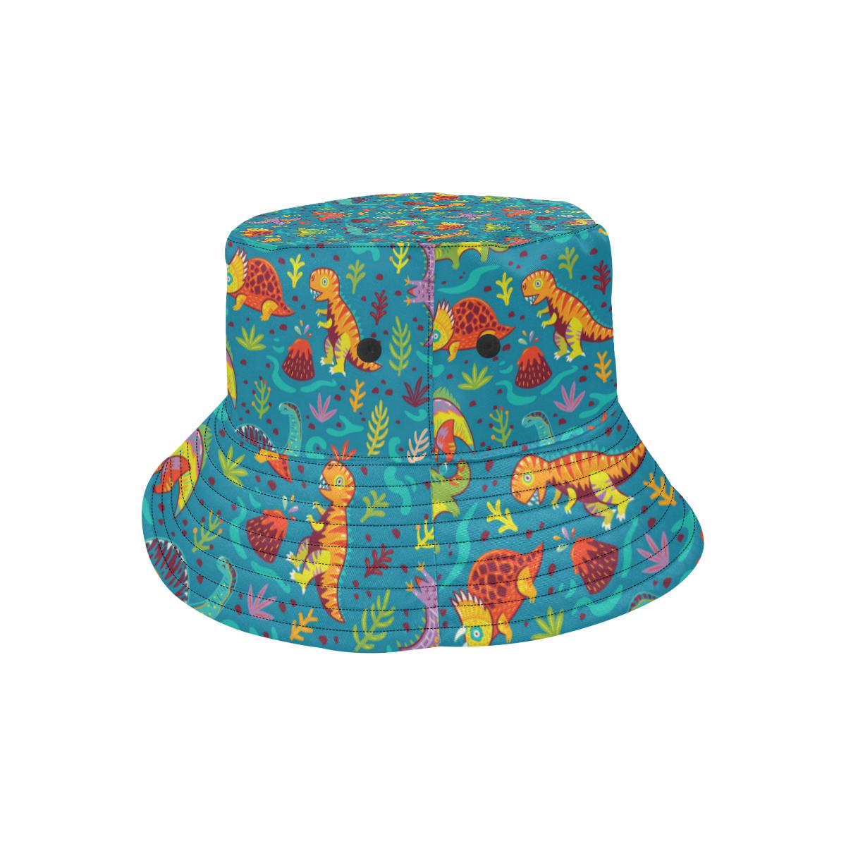Dinosaur Cartoon Style Unisex Bucket Hat