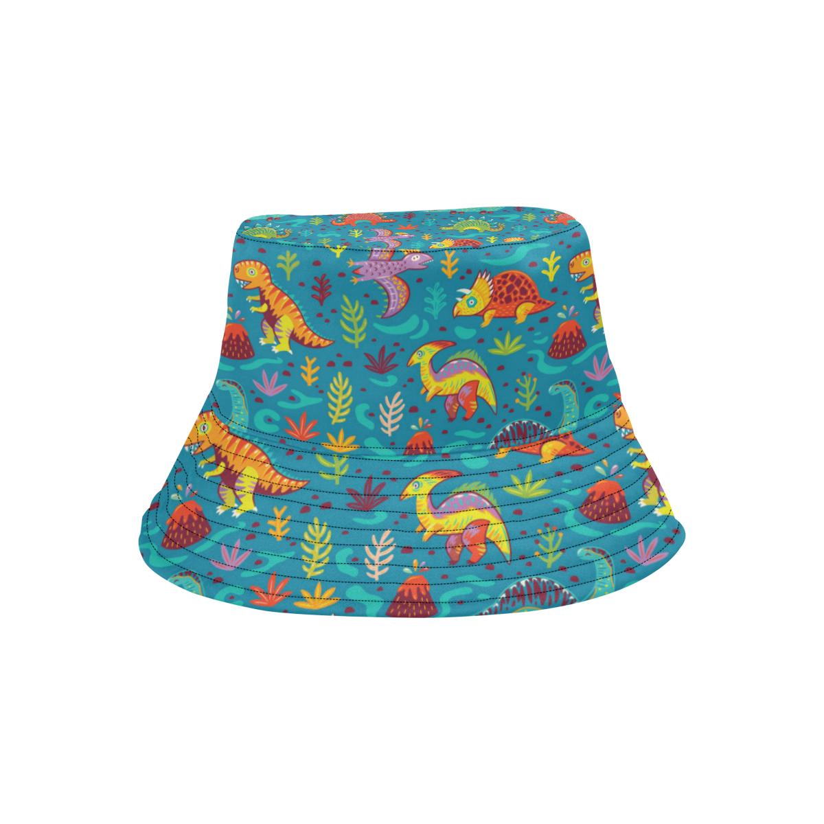 Dinosaur Cartoon Style Unisex Bucket Hat