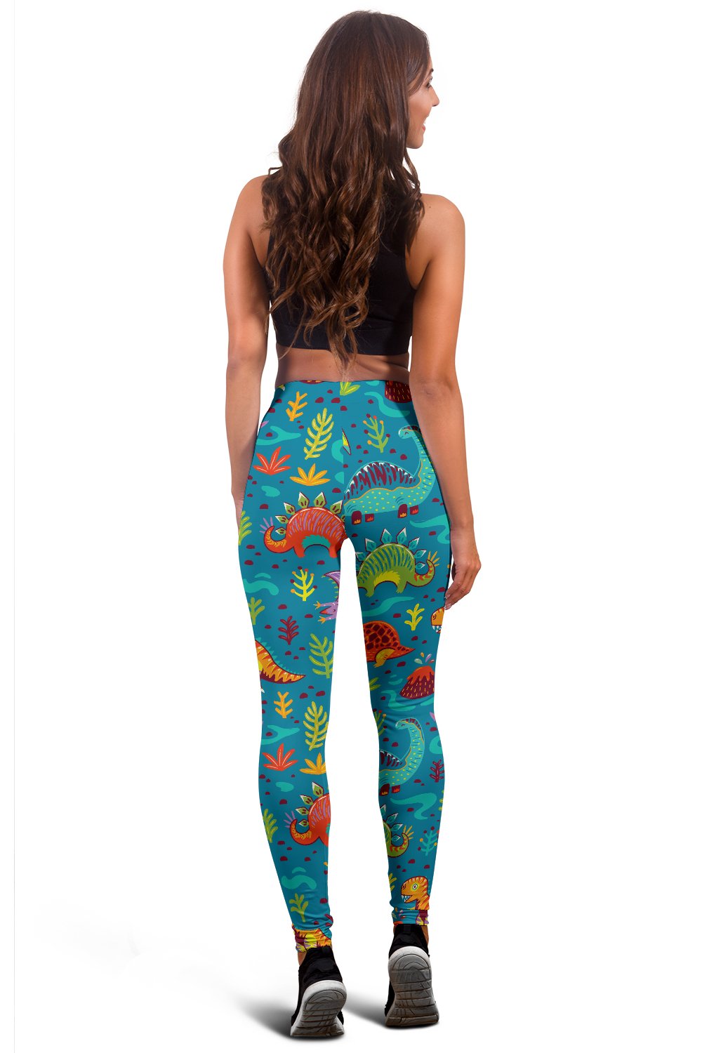 Dinosaur Cartoon Style Women Leggings