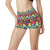 Dinosaur Comic Pop Art Style High Waisted Spandex Shorts-JTAMIGO.COM