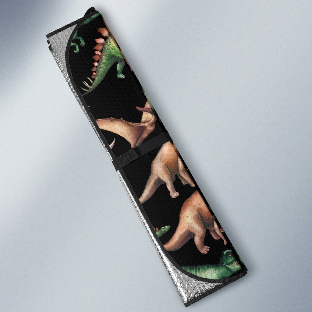 Dinosaur Print Pattern Car Sun Shade For Windshield