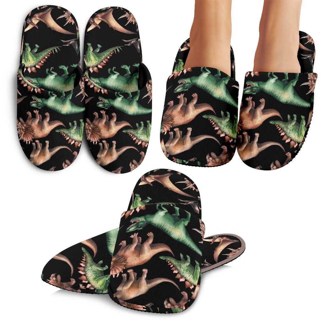 Dinosaur Print Pattern House Slippers