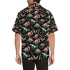 Dinosaur Print Pattern Men Aloha Hawaiian Shirt