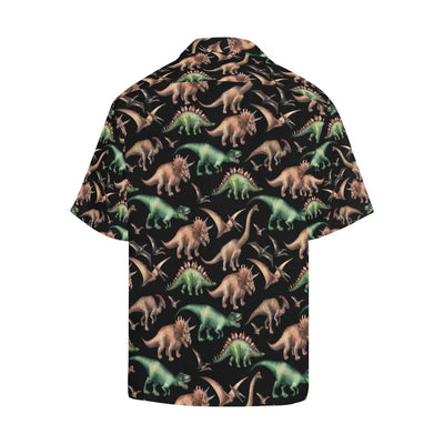 Dinosaur Print Pattern Men Aloha Hawaiian Shirt