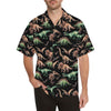 Dinosaur Print Pattern Men Aloha Hawaiian Shirt