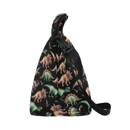 Dinosaur Print Pattern Neoprene Lunch Bag (Model 1669)(Large)-JTAMIGO.COM