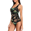 Dinosaur Print Pattern One Piece Swimsuit-JTAMIGO.COM