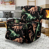 Dinosaur Print Pattern Recliner Slipcover-JTAMIGO.COM