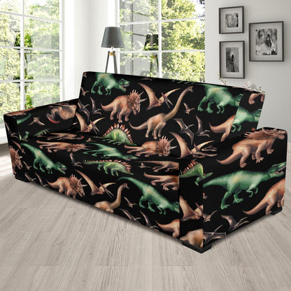 Dinosaur Print Pattern Sofa Slipcover-JTAMIGO.COM