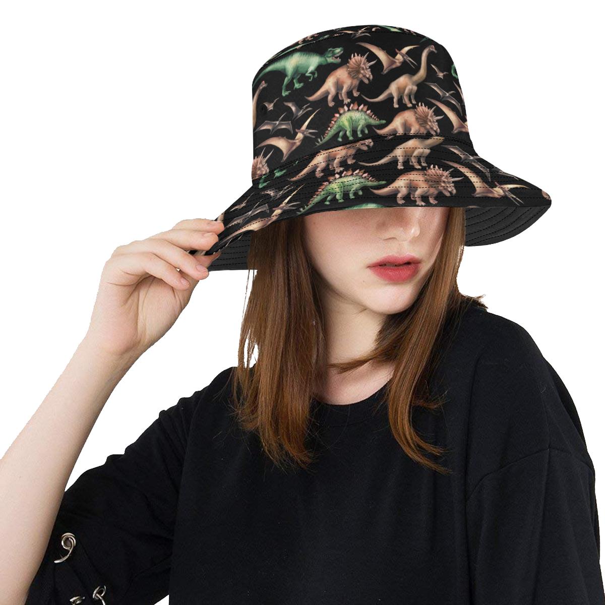 Dinosaur Print Pattern Unisex Bucket Hat