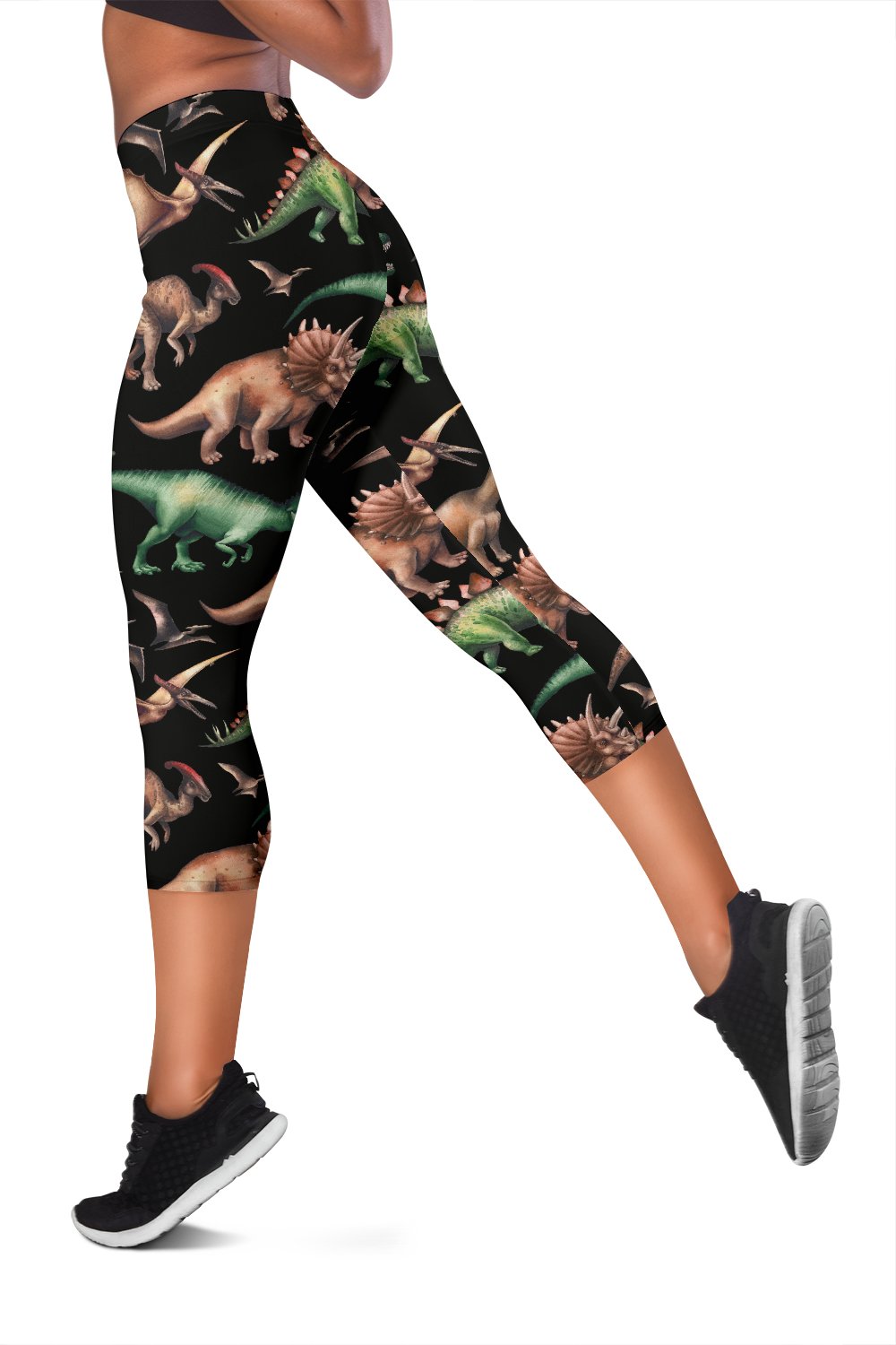 Dinosaur Print Pattern Women Capris