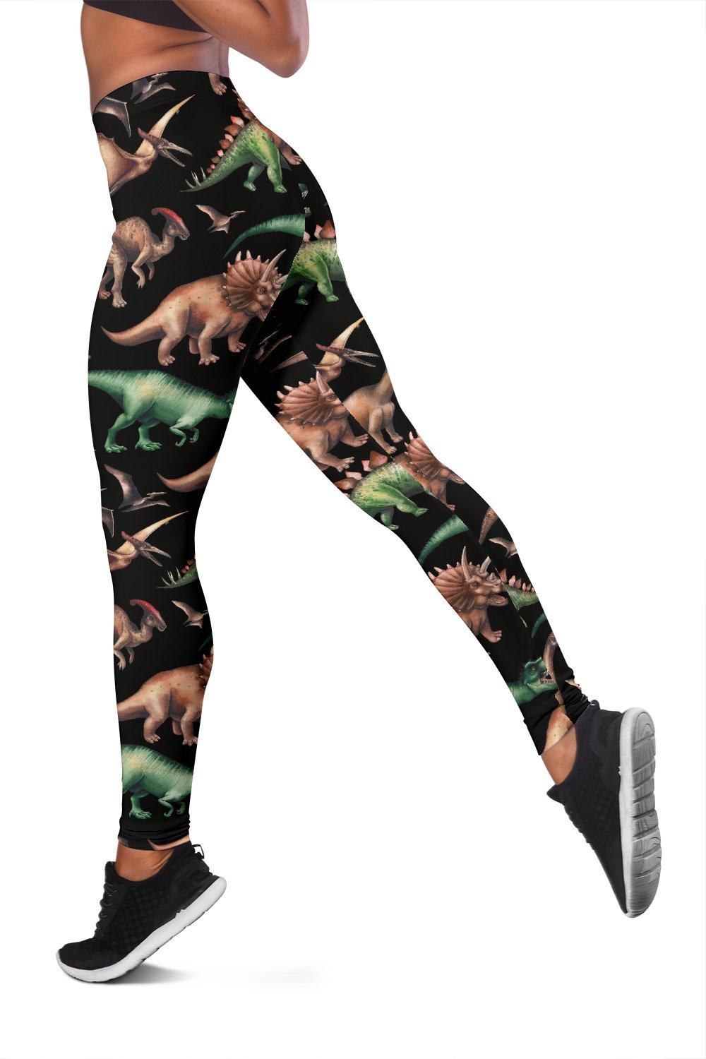 Dinosaur Print Pattern Women Leggings