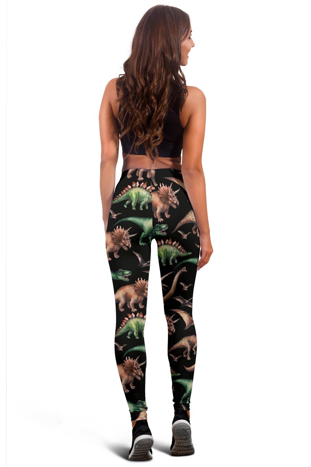 Dinosaur Print Pattern Women Leggings
