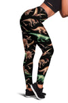 Dinosaur Print Pattern Women Leggings