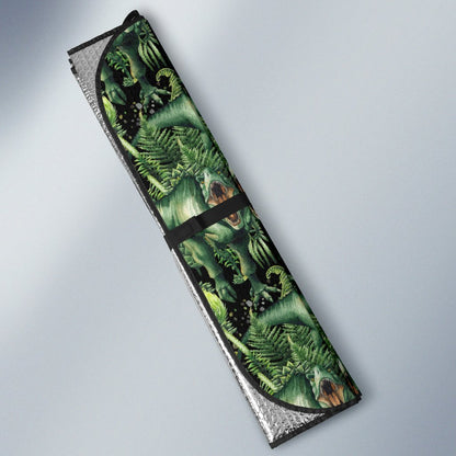 Dinosaur T Rex Print Pattern Car Sun Shade For Windshield