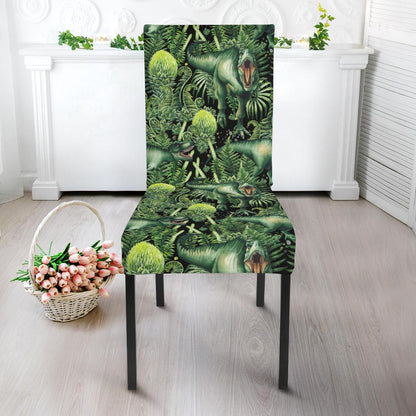 Dinosaur T Rex Print Pattern Dinning Chair Slipper-JTAMIGO.COM