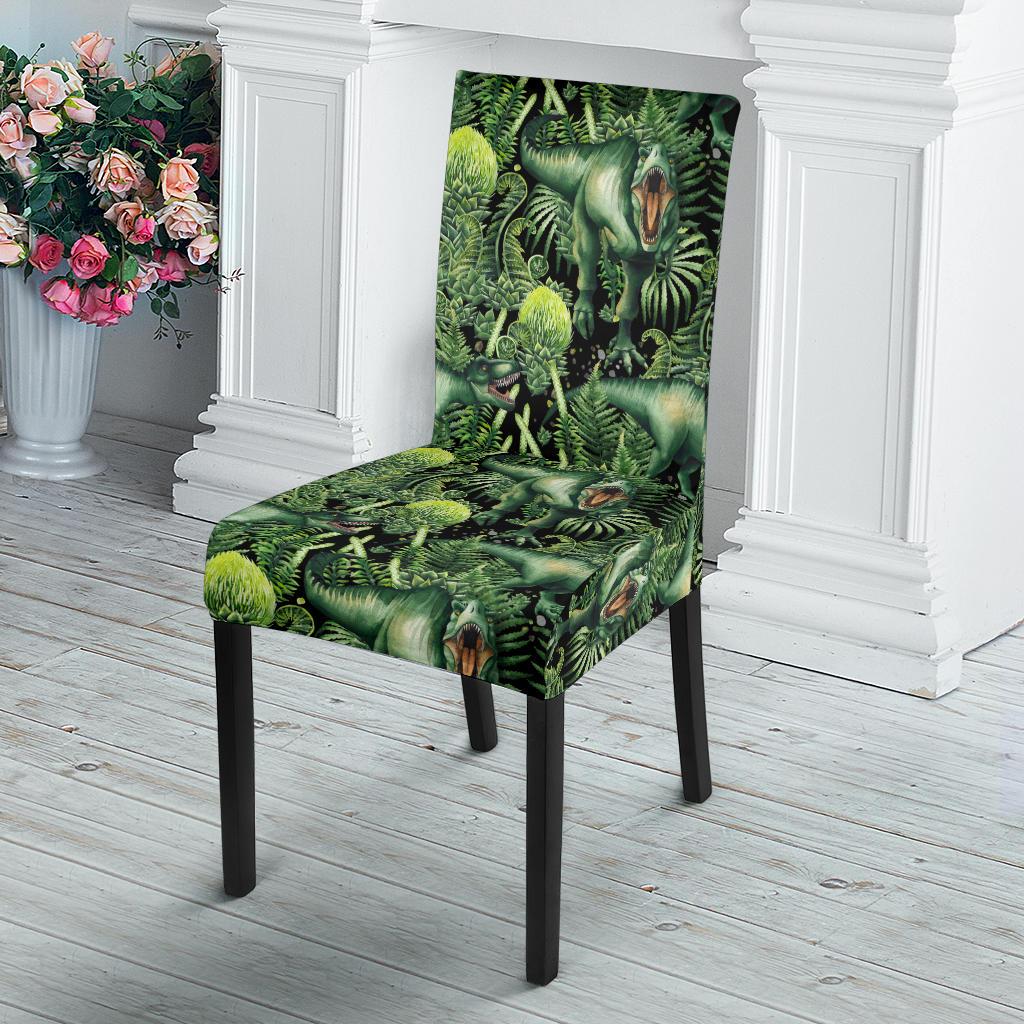 Dinosaur T Rex Print Pattern Dinning Chair Slipper-JTAMIGO.COM