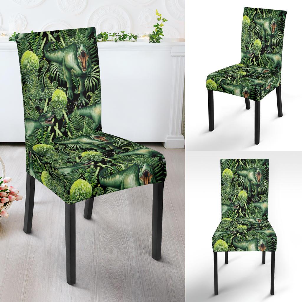 Dinosaur T Rex Print Pattern Dinning Chair Slipper-JTAMIGO.COM