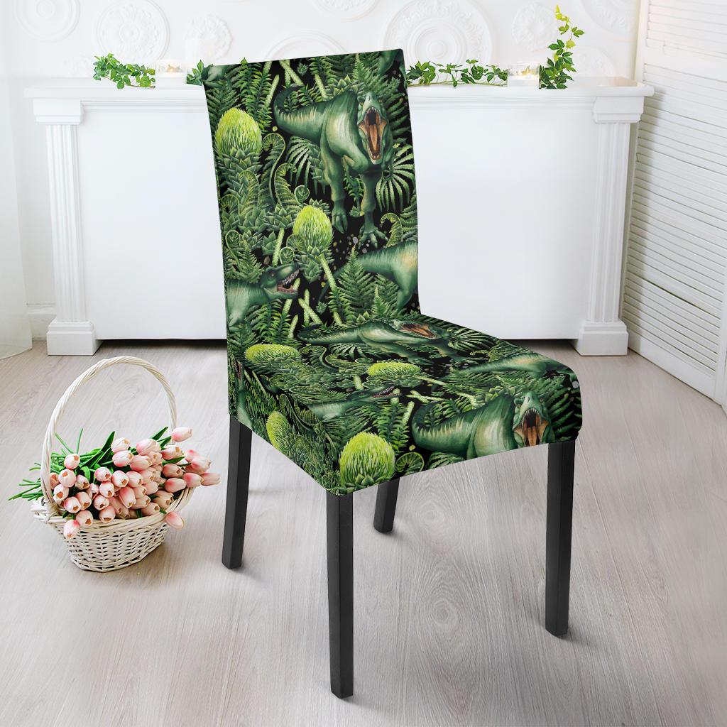 Dinosaur T Rex Print Pattern Dinning Chair Slipper-JTAMIGO.COM
