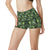 Dinosaur T Rex Print Pattern High Waisted Spandex Shorts-JTAMIGO.COM