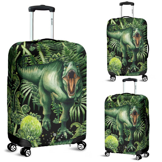 Dinosaur T Rex Print Pattern Luggage Cover Protector