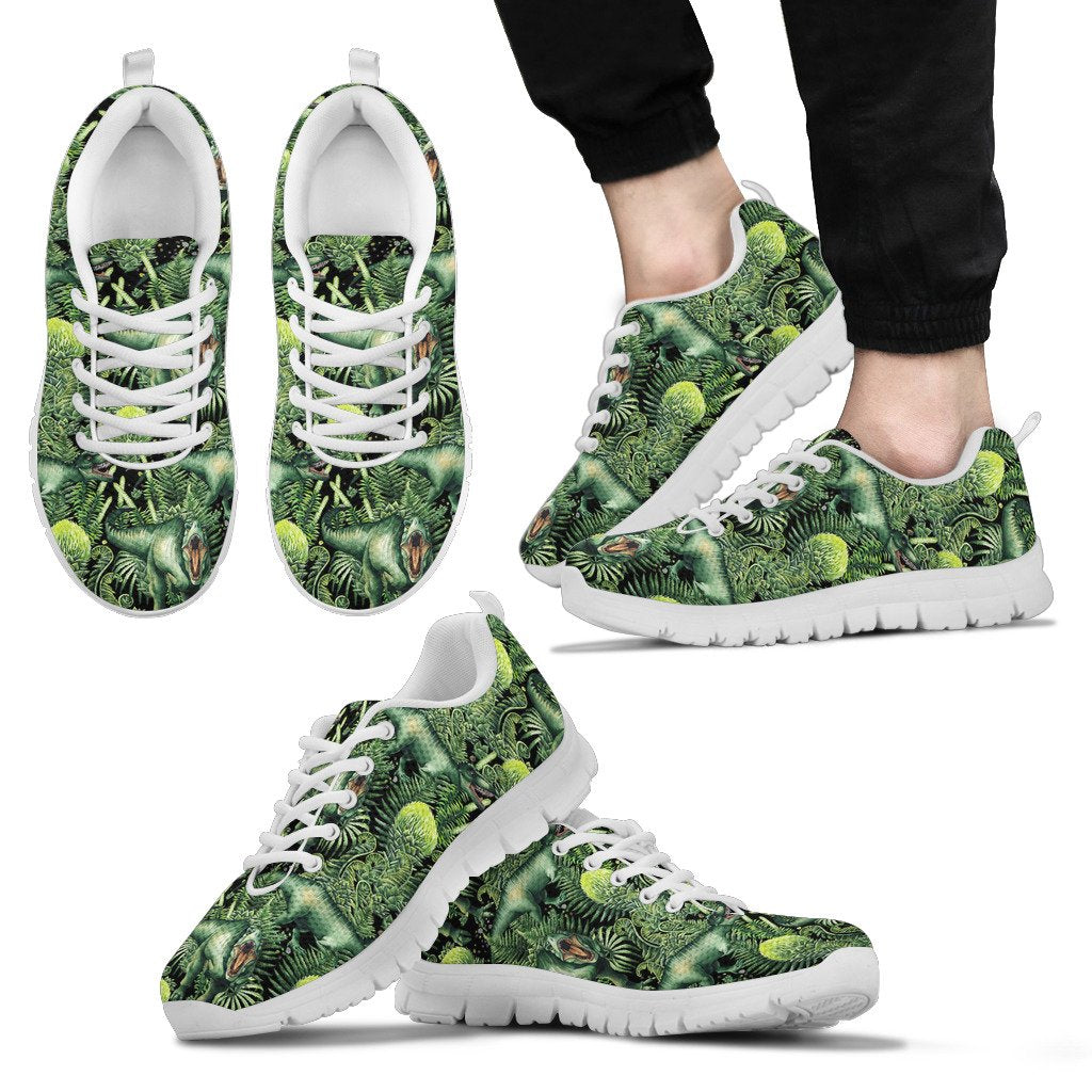 Dinosaur T Rex Print Pattern Men Sneakers Shoes