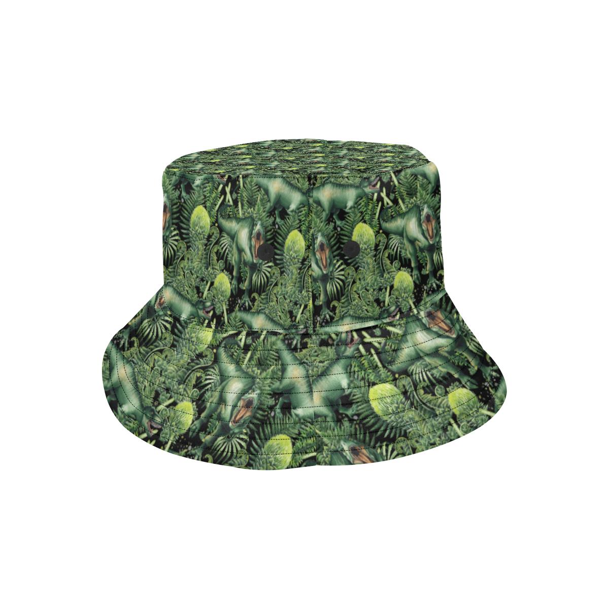 Dinosaur T Rex Print Pattern Unisex Bucket Hat