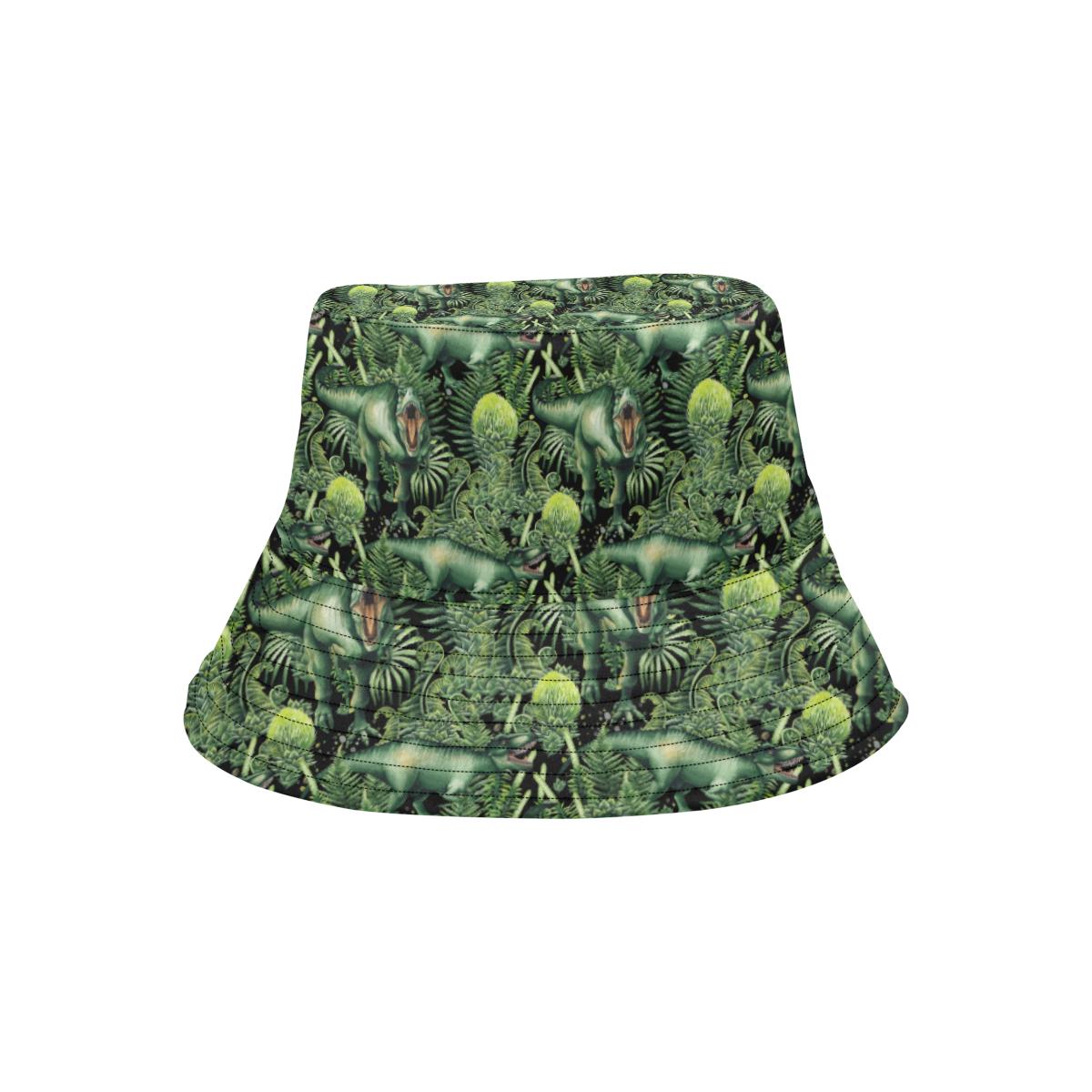 Dinosaur T Rex Print Pattern Unisex Bucket Hat