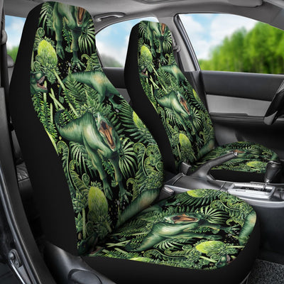 Dinosaur T Rex Print Pattern Universal Fit Car Seat Covers