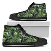 Dinosaur T Rex Print Pattern Women High Top Shoes