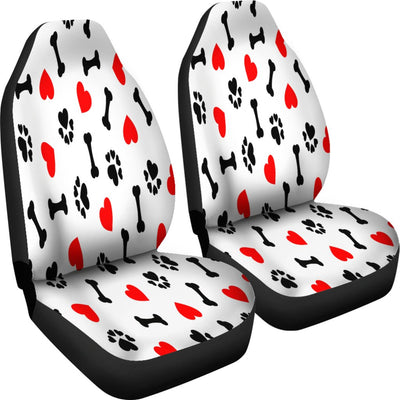 Dog Love Print Universal Fit Car Seat Covers
