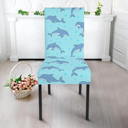 Dolphin Baby Cute Print Pattern Dinning Chair Slipper-JTAMIGO.COM