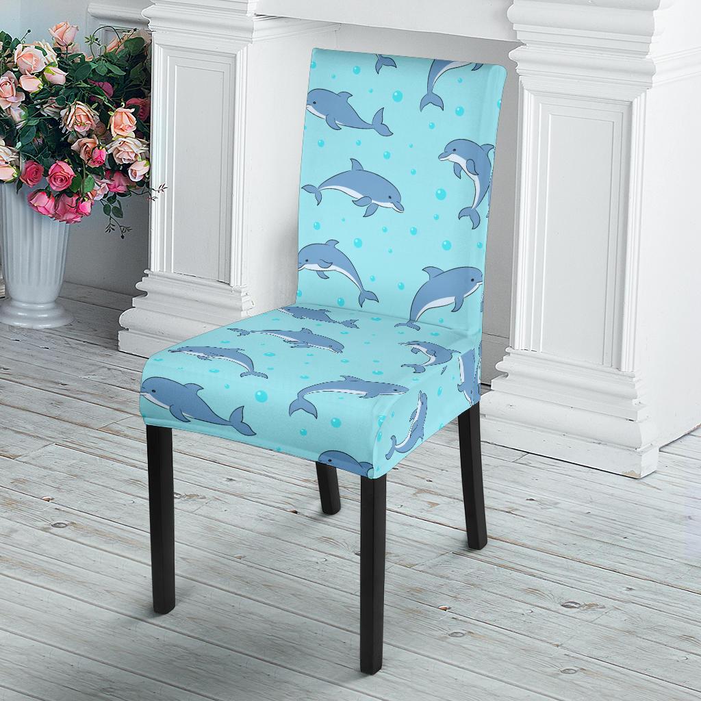 Dolphin Baby Cute Print Pattern Dinning Chair Slipper-JTAMIGO.COM