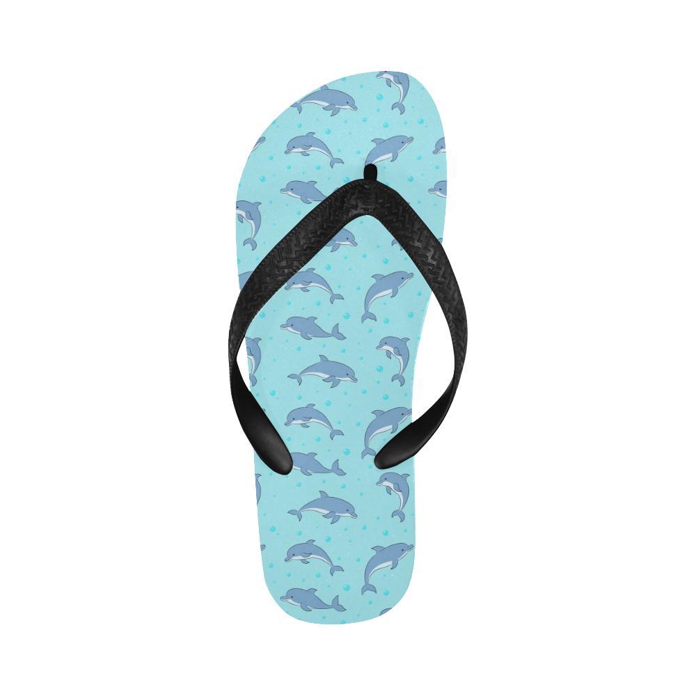 Dolphin Baby Cute Print Pattern Flip Flops-JTAMIGO.COM