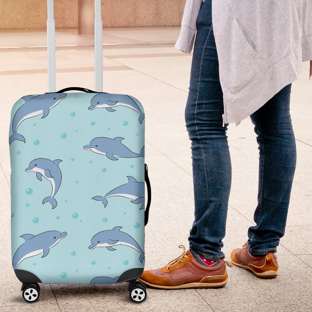 Dolphin Baby Cute Print Pattern Luggage Cover Protector