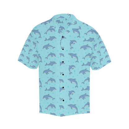 Dolphin Baby Cute Print Pattern Men Aloha Hawaiian Shirt