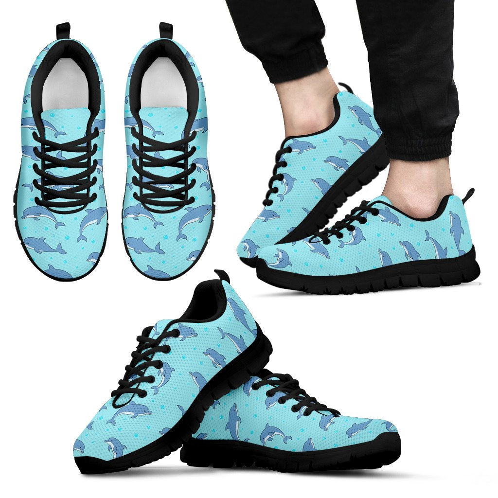 Dolphin Baby Cute Print Pattern Men Sneakers Shoes