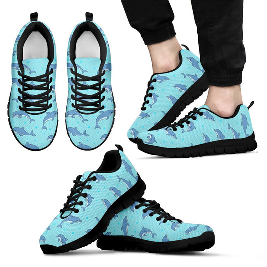 Dolphin Baby Cute Print Pattern Men Sneakers Shoes