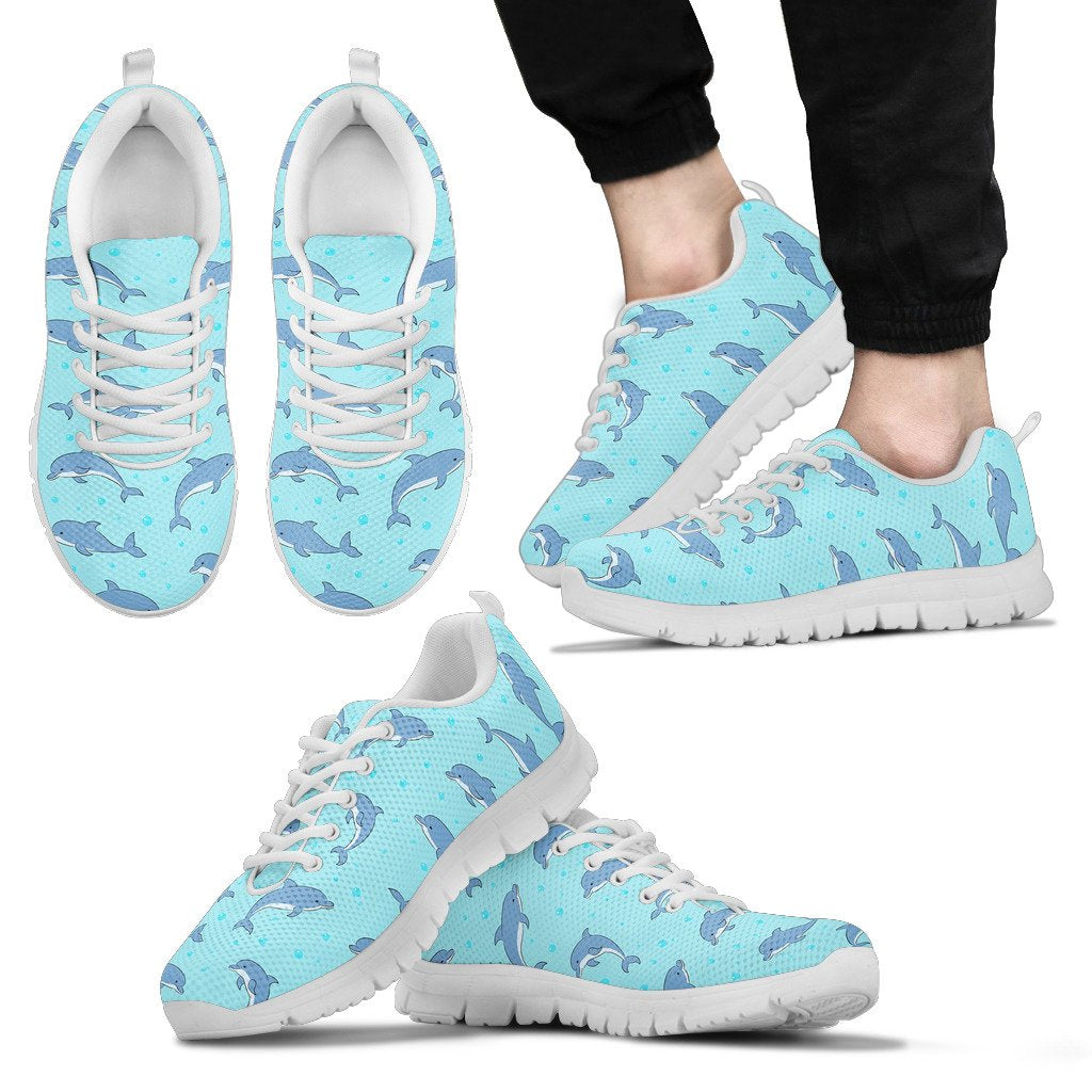Dolphin Baby Cute Print Pattern Men Sneakers Shoes