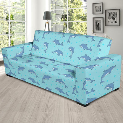 Dolphin Baby Cute Print Pattern Sofa Slipcover-JTAMIGO.COM